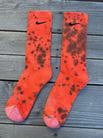 Load image into Gallery viewer, Halloween Inspired Paint Splattered Socks
