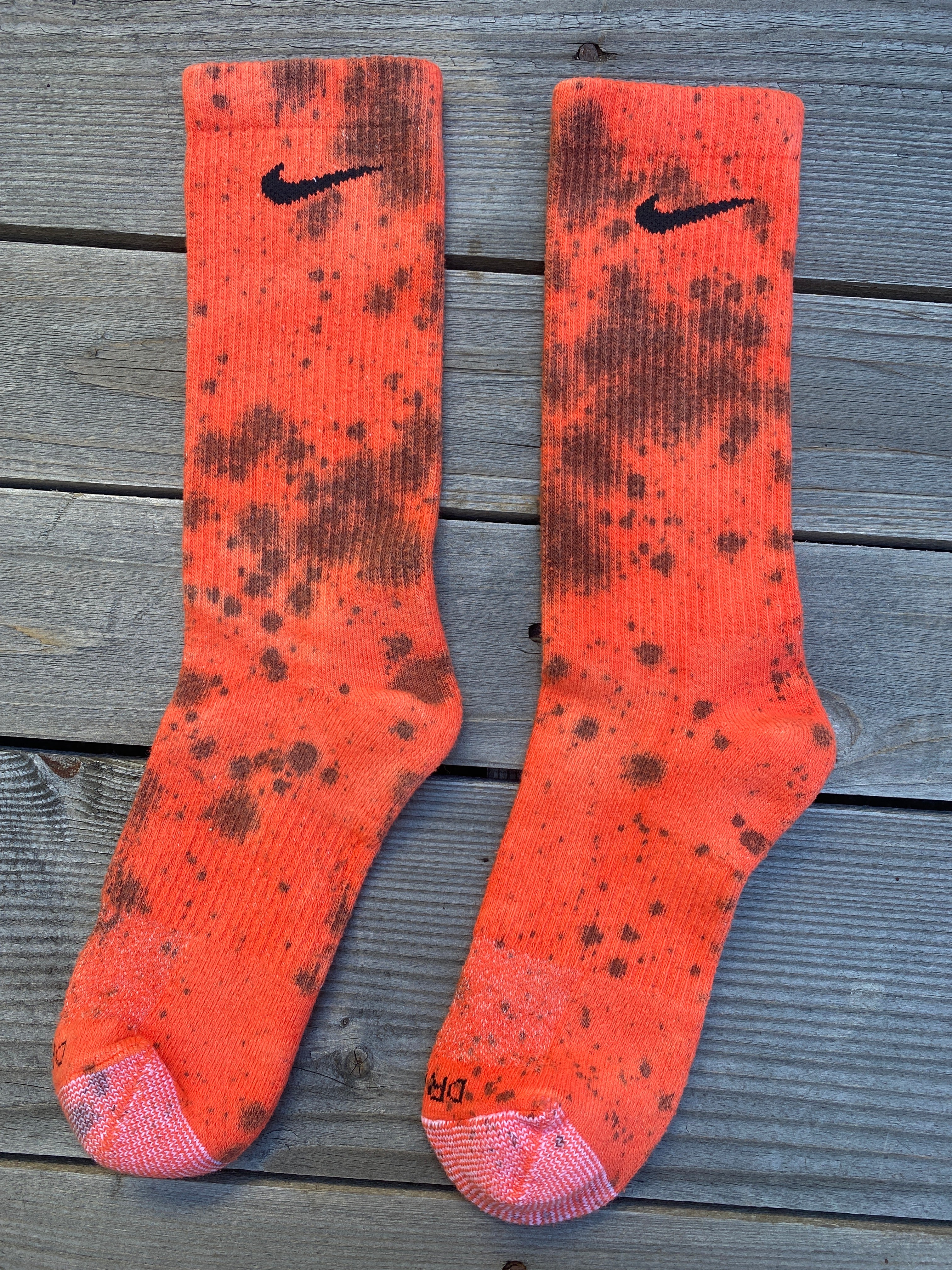 Halloween Inspired Paint Splattered Socks