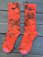 Load image into Gallery viewer, Halloween Inspired Paint Splattered Socks
