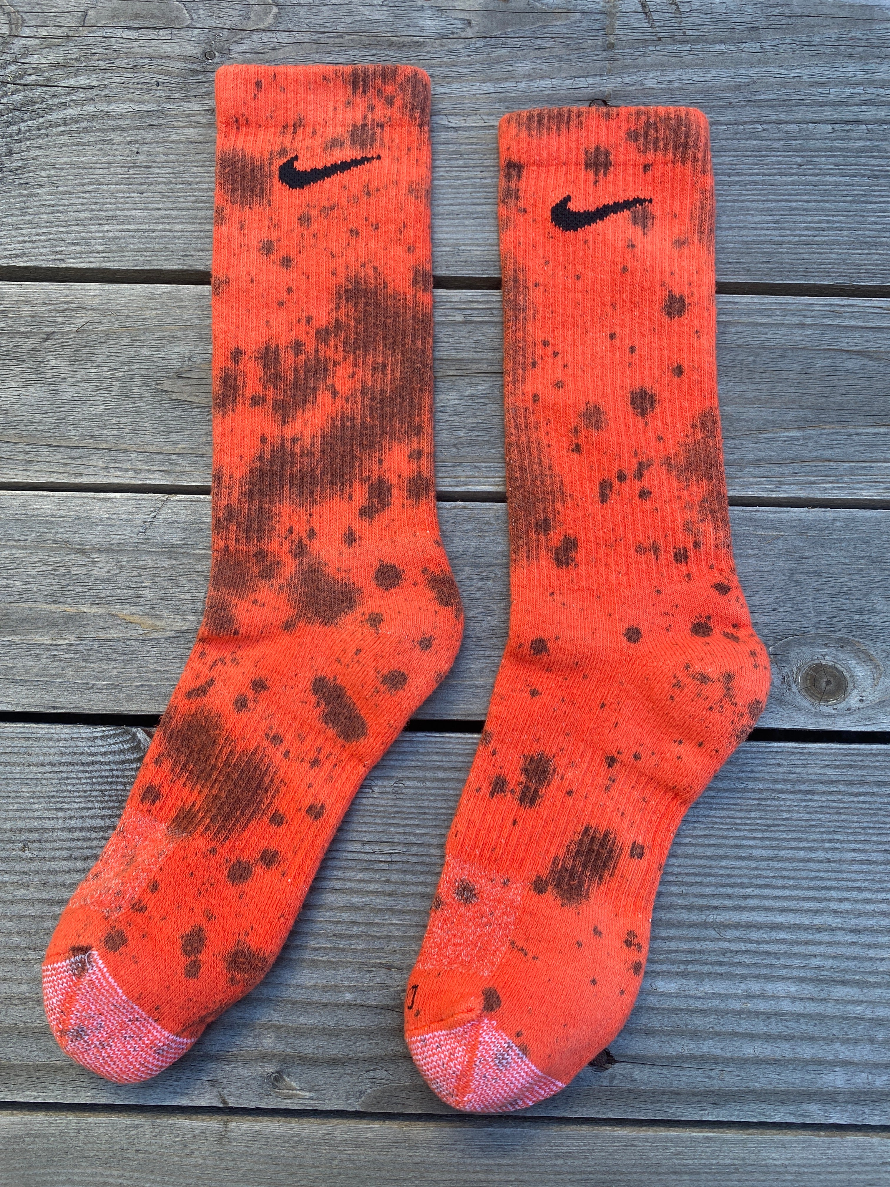 Halloween Inspired Paint Splattered Socks