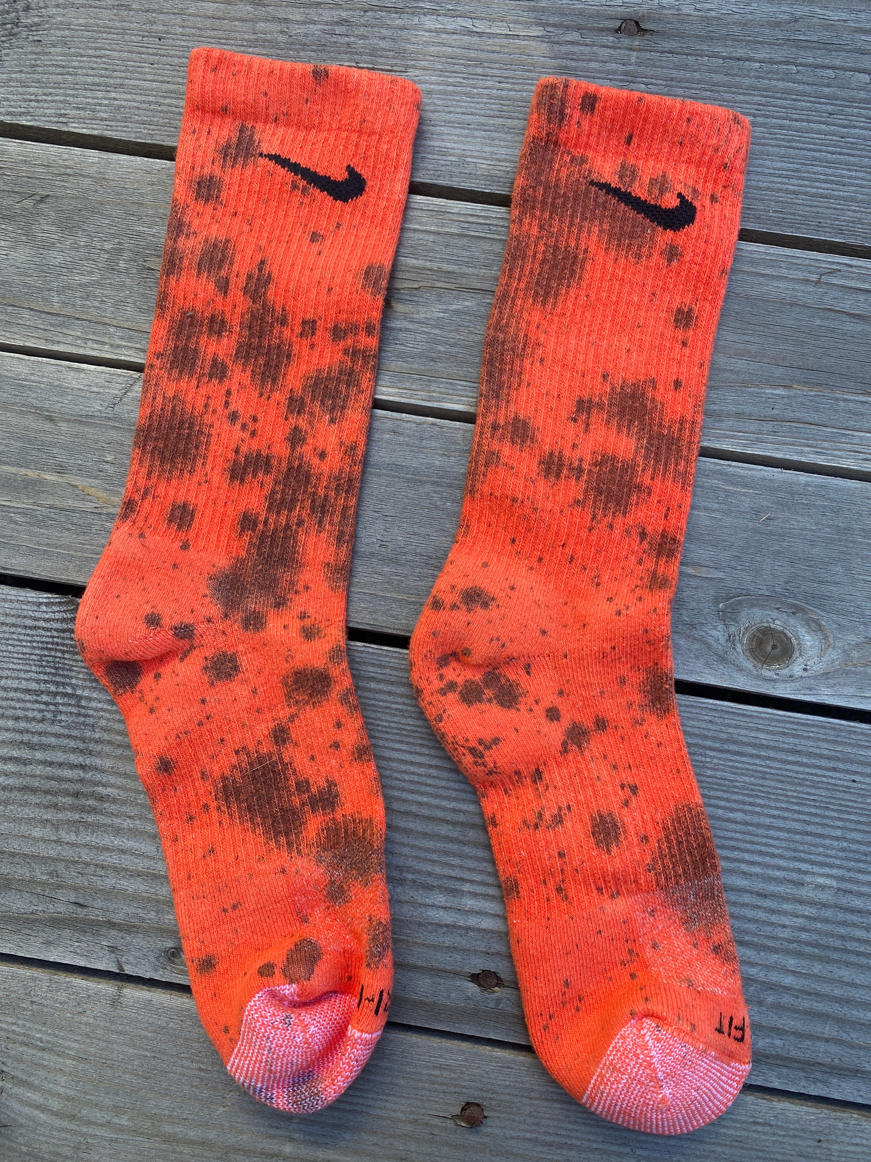 Halloween Inspired Paint Splattered Socks