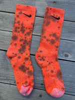 Load image into Gallery viewer, Halloween Inspired Paint Splattered Socks
