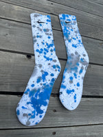 Load image into Gallery viewer, 🌀🦈 Paint Splattered Crew Socks🦈🌀
