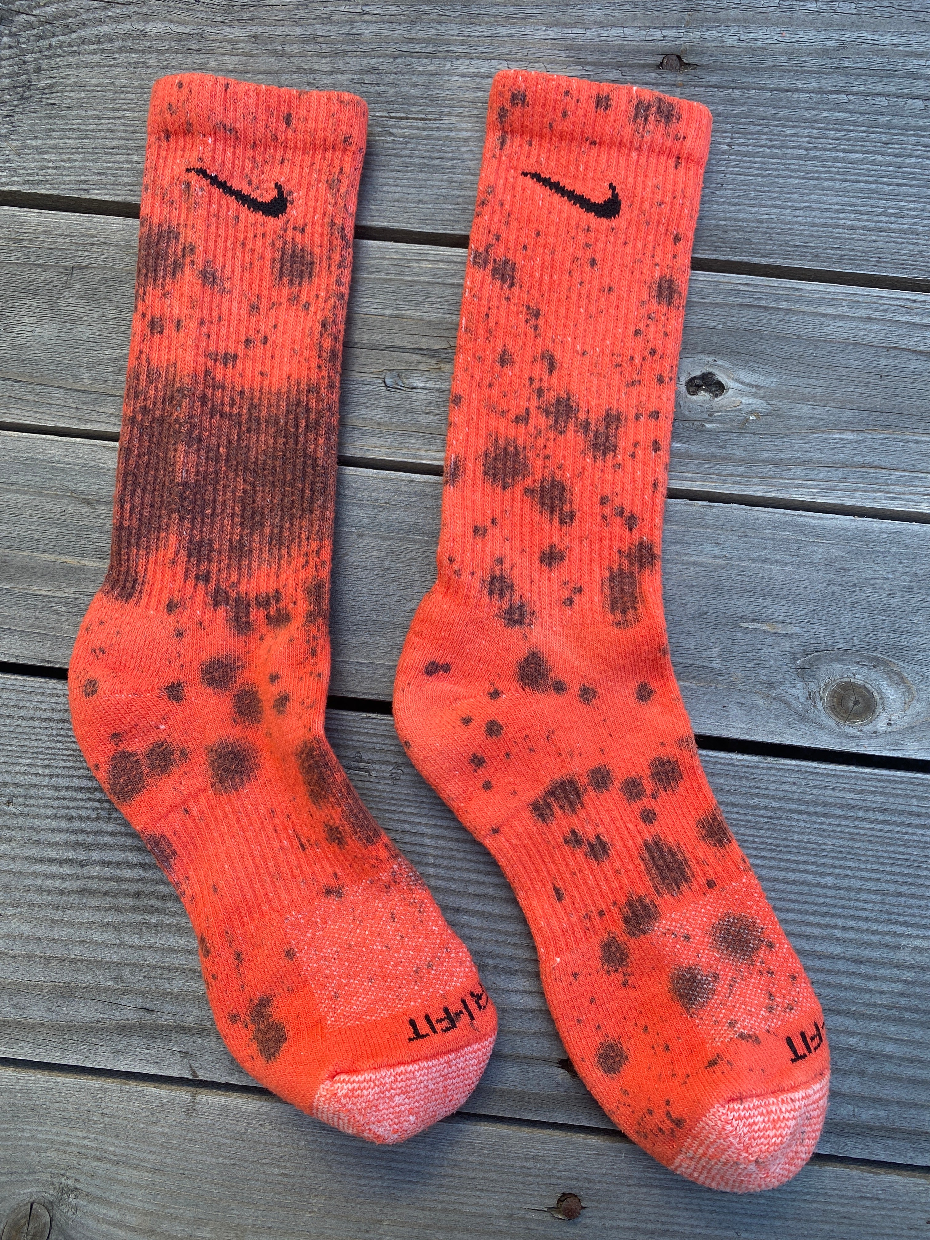 Halloween Inspired Paint Splattered Socks