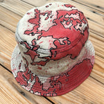 Load image into Gallery viewer, Red Splatter Denim Bucket Hat
