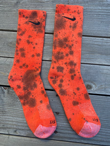 Halloween Inspired Paint Splattered Socks