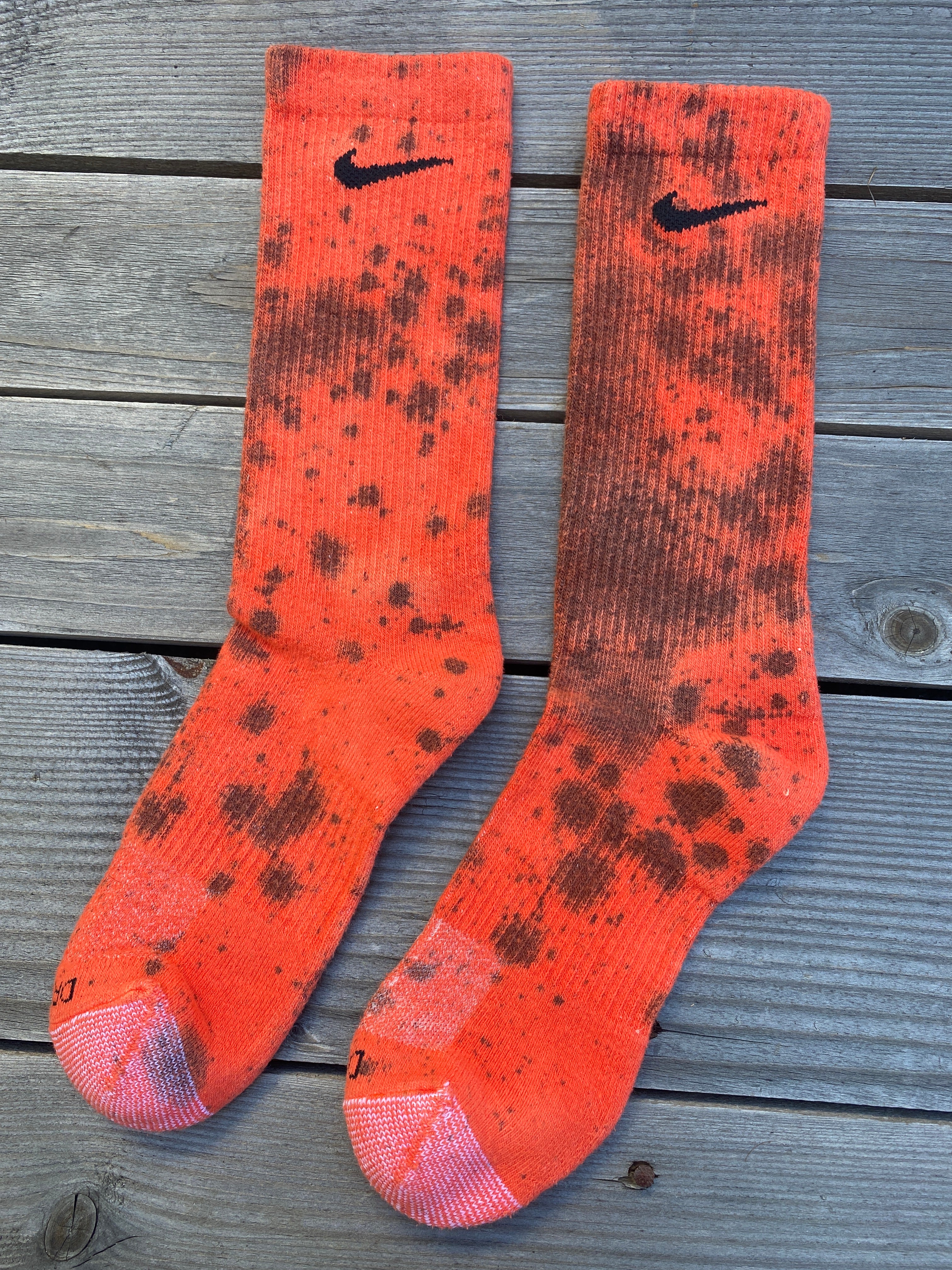 Halloween Inspired Paint Splattered Socks