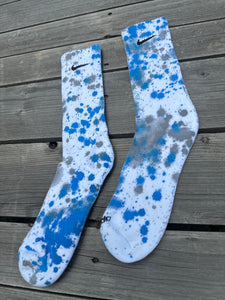 🌀🦈 Paint Splattered Crew Socks🦈🌀