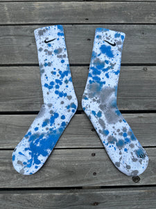 🌀🦈 Paint Splattered Crew Socks🦈🌀