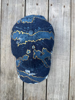 Load image into Gallery viewer, Golden Nights Denim Dad Hat
