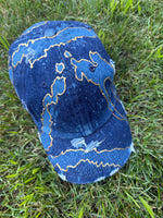 Load image into Gallery viewer, Golden Nights Denim Dad Hat

