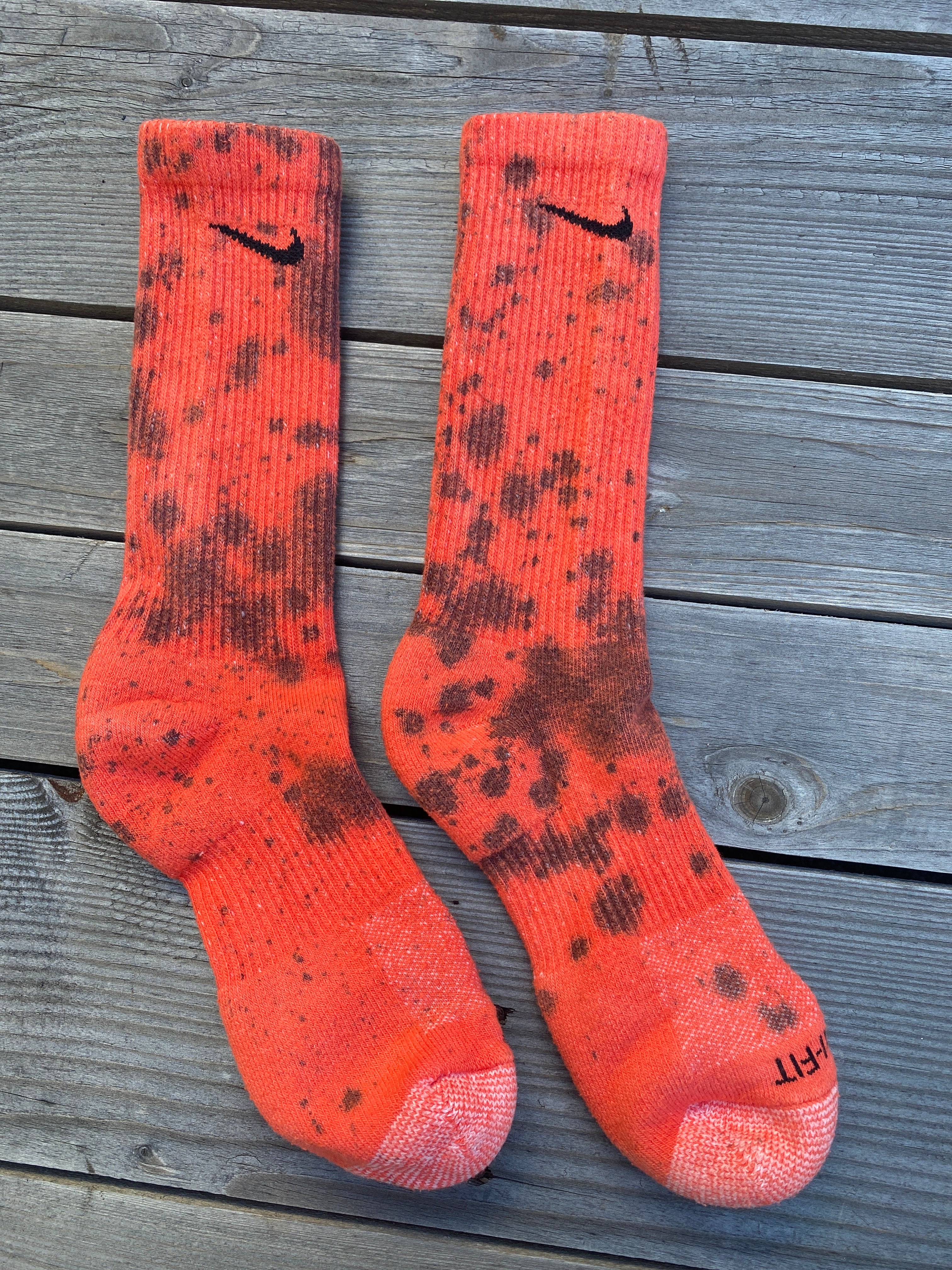 Halloween Inspired Paint Splattered Socks