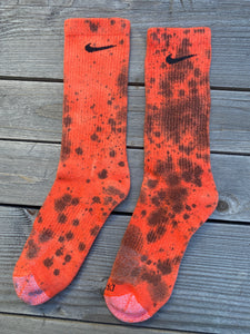 Halloween Inspired Paint Splattered Socks