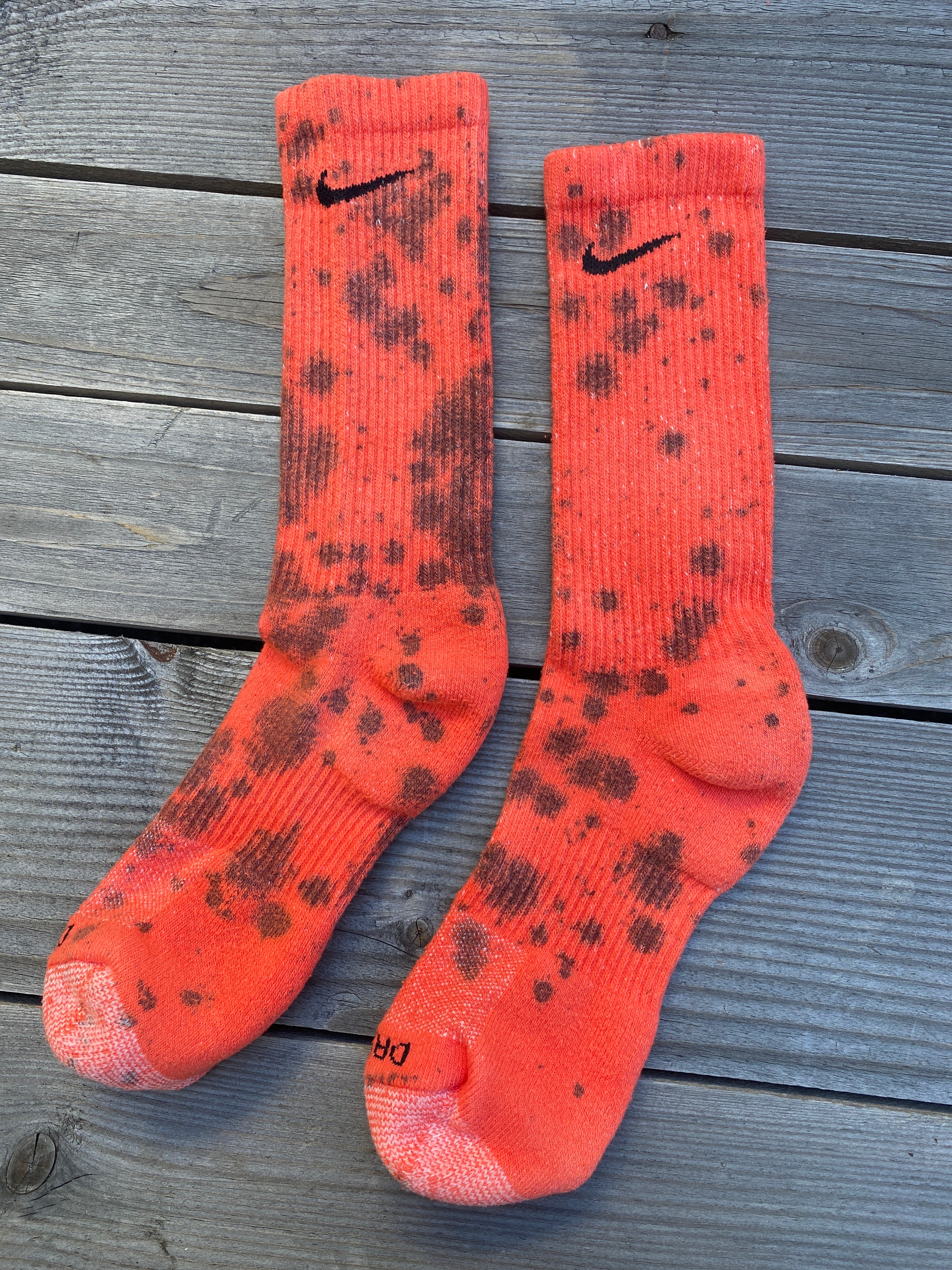 Halloween Inspired Paint Splattered Socks