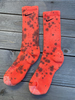 Load image into Gallery viewer, Halloween Inspired Paint Splattered Socks
