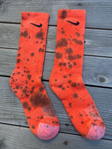 Halloween Inspired Paint Splattered Socks