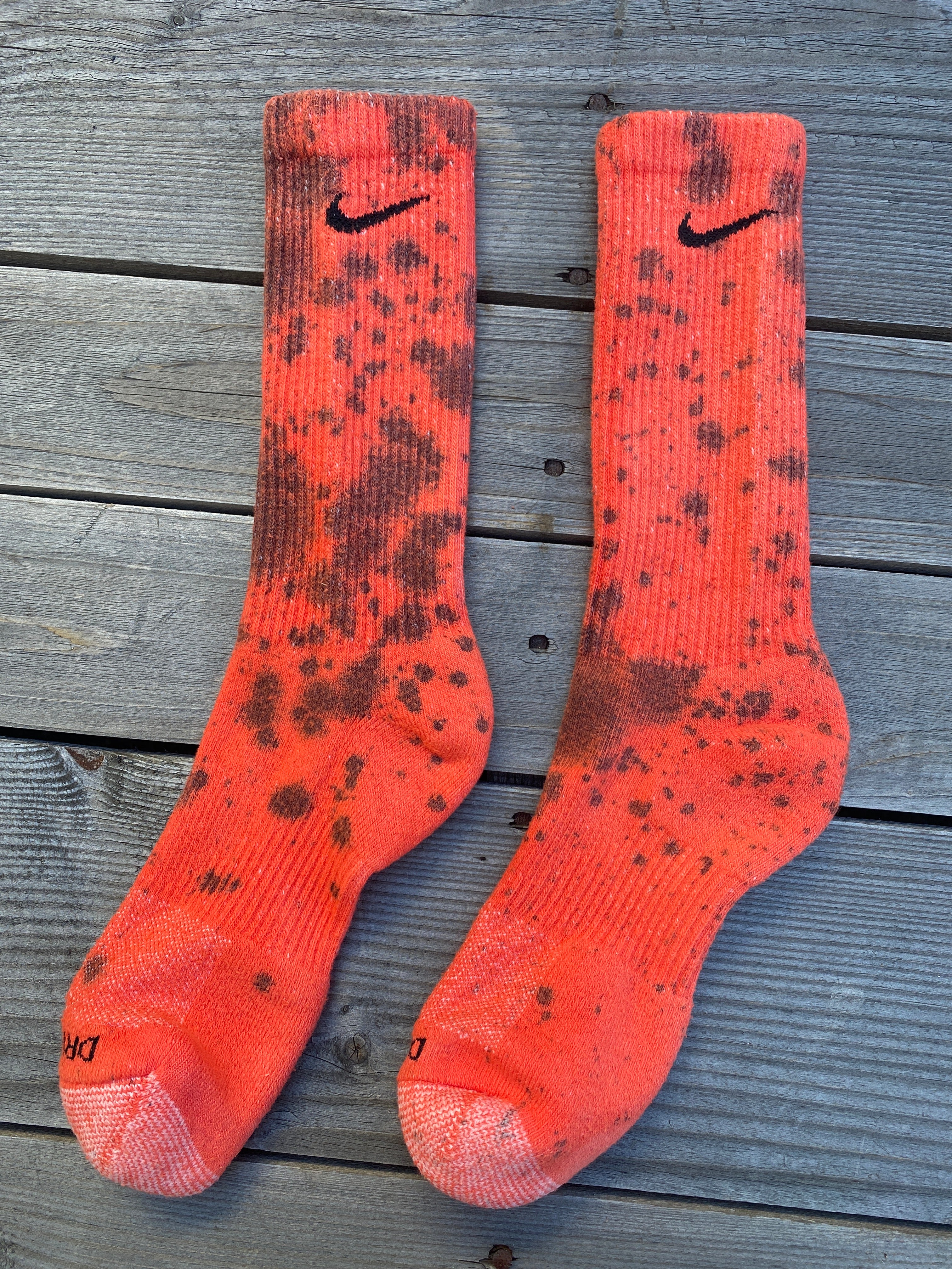 Halloween Inspired Paint Splattered Socks