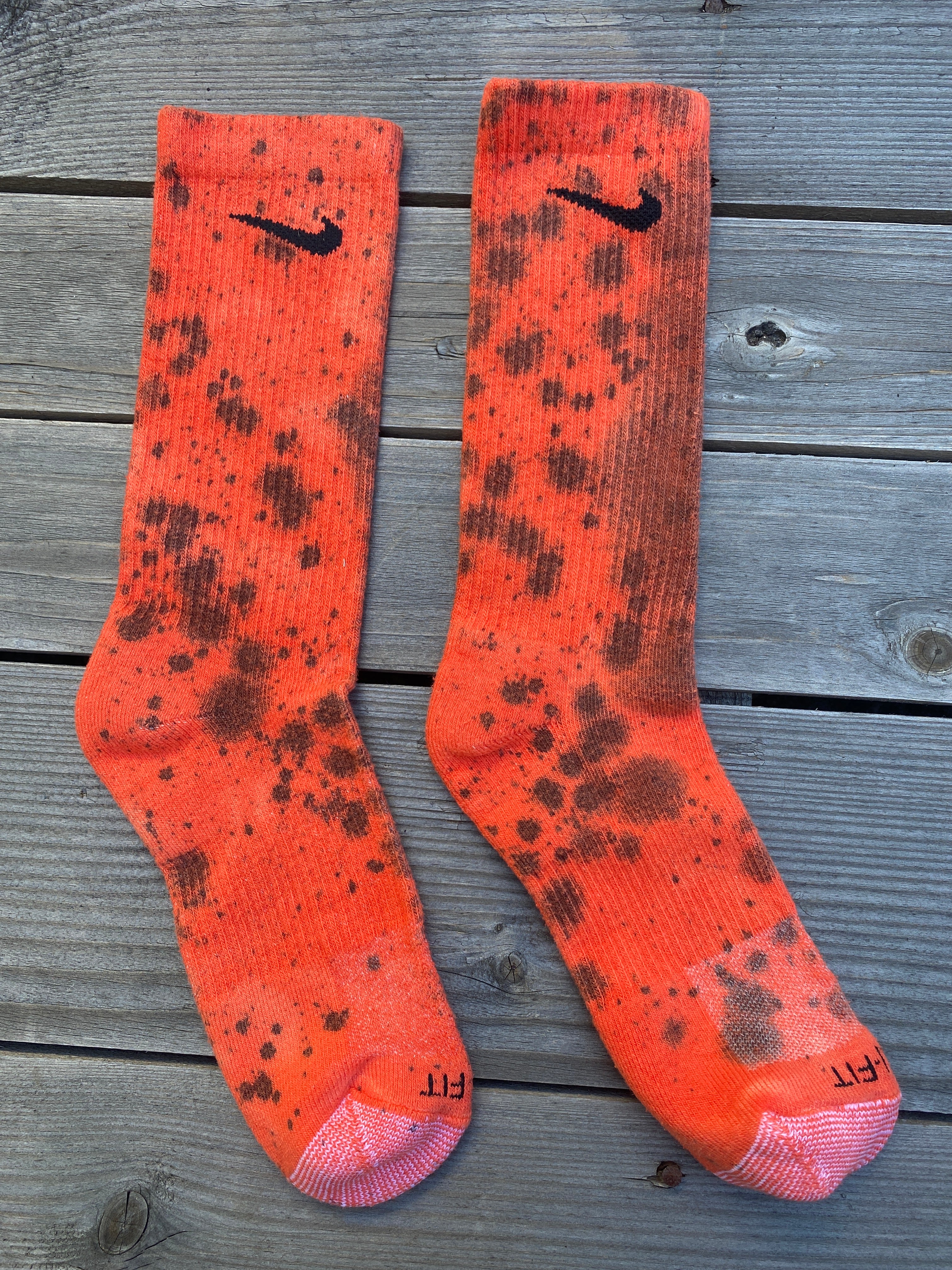 Halloween Inspired Paint Splattered Socks