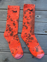 Load image into Gallery viewer, Halloween Inspired Paint Splattered Socks
