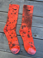 Load image into Gallery viewer, Halloween Inspired Paint Splattered Socks
