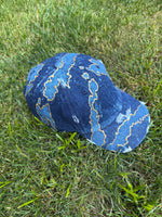 Load image into Gallery viewer, Golden Nights Denim Dad Hat
