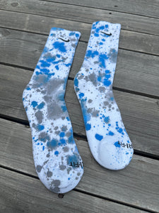🌀🦈 Paint Splattered Crew Socks🦈🌀