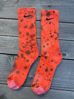 Load image into Gallery viewer, Halloween Inspired Paint Splattered Socks
