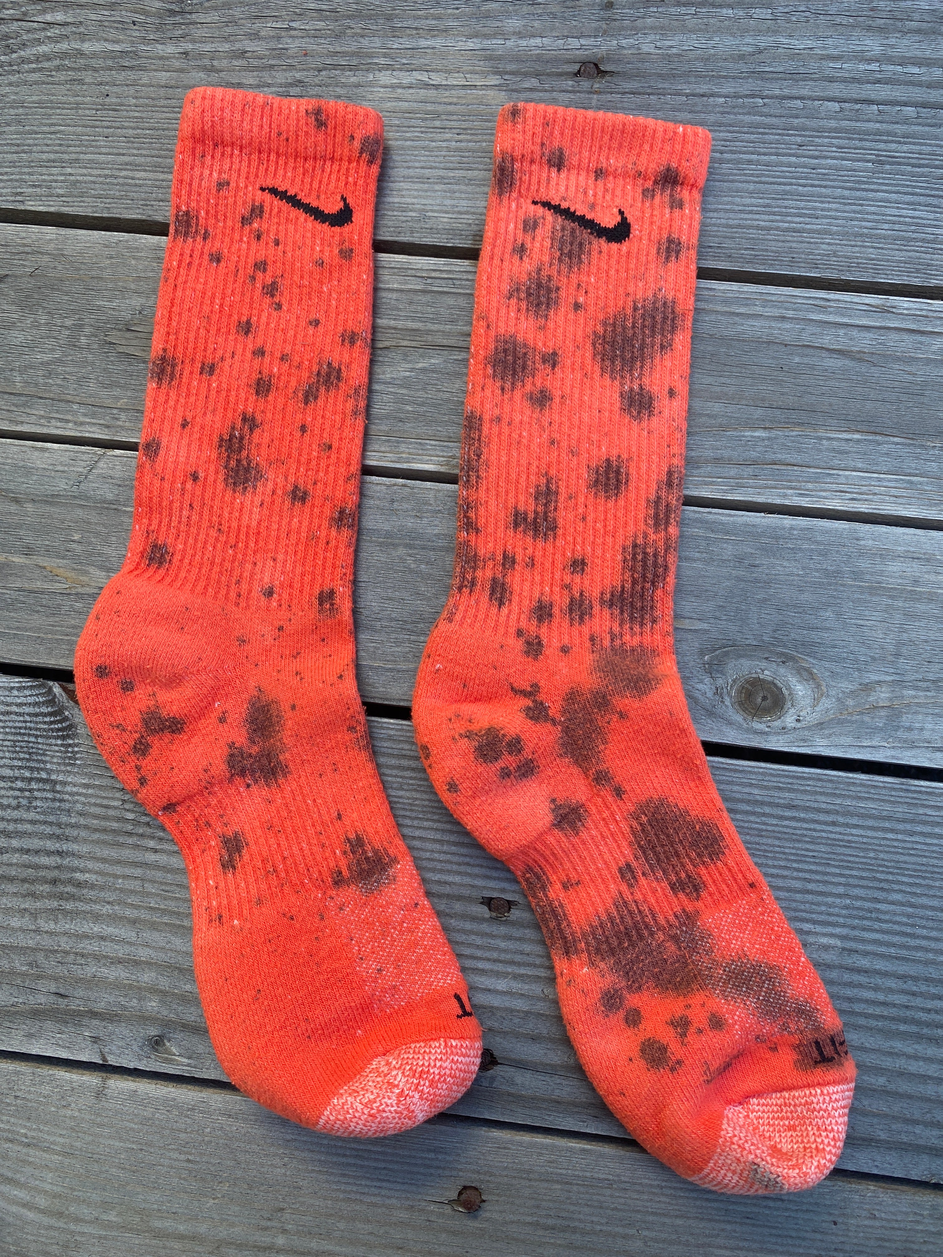 Halloween Inspired Paint Splattered Socks