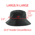 Load image into Gallery viewer, Denim Blue x Yellow Bucket Hat Deep Fit
