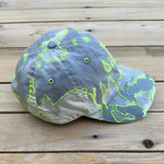Load image into Gallery viewer, Glow In The Dark x Gray x Yellow  Distressed Dad Hat
