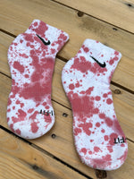 Load image into Gallery viewer, Pink Paint Splattered Ankle Socks
