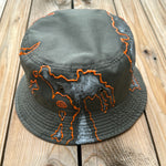 Load image into Gallery viewer, Gray x Orange Bucket Hat
