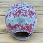 Load image into Gallery viewer, Pink Paint Splattered  Denim Distressed Dad Hat
