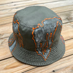 Load image into Gallery viewer, Gray x Orange Bucket Hat
