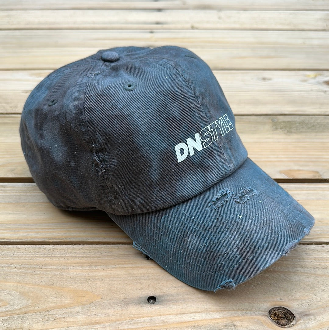 “Raw Denim” Look Distressed Dad Hat