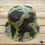Load image into Gallery viewer, Bumble Bee Denim Bucket Hat
