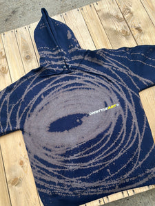 Spirograph Hoodie Navy Blue Large