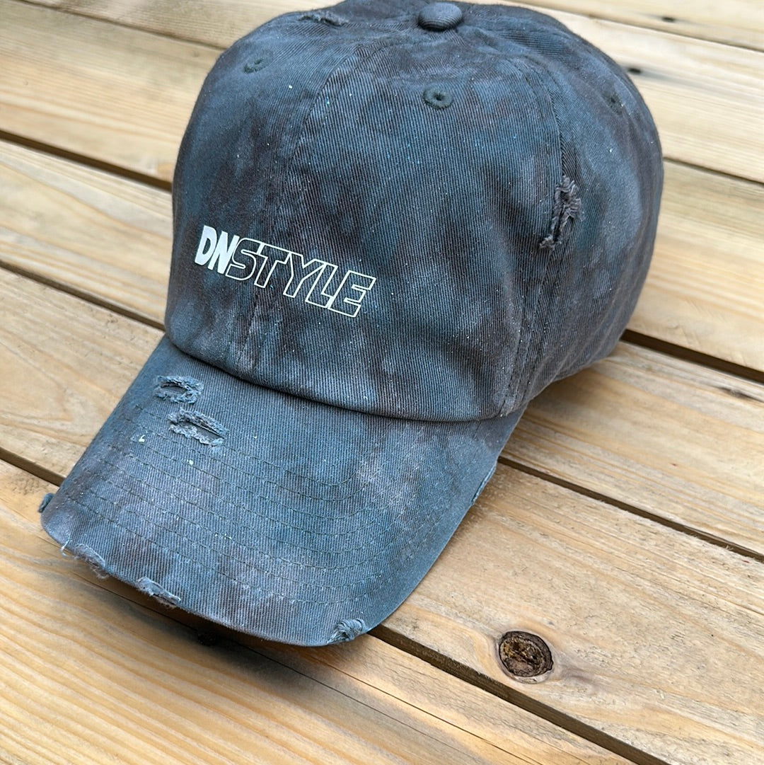 “Raw Denim” Look Distressed Dad Hat