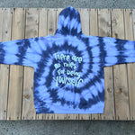 Load image into Gallery viewer, There are no rules for being yourself Black Tie Dye Hoodie - XL
