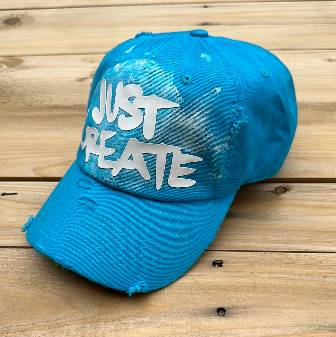 Just Create Distressed Dad Hat