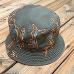 Load image into Gallery viewer, Gray x Orange Bucket Hat
