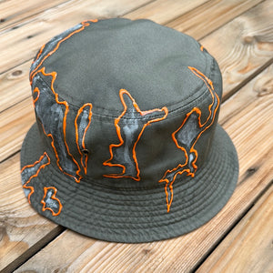 Gray x Orange Bucket Hat