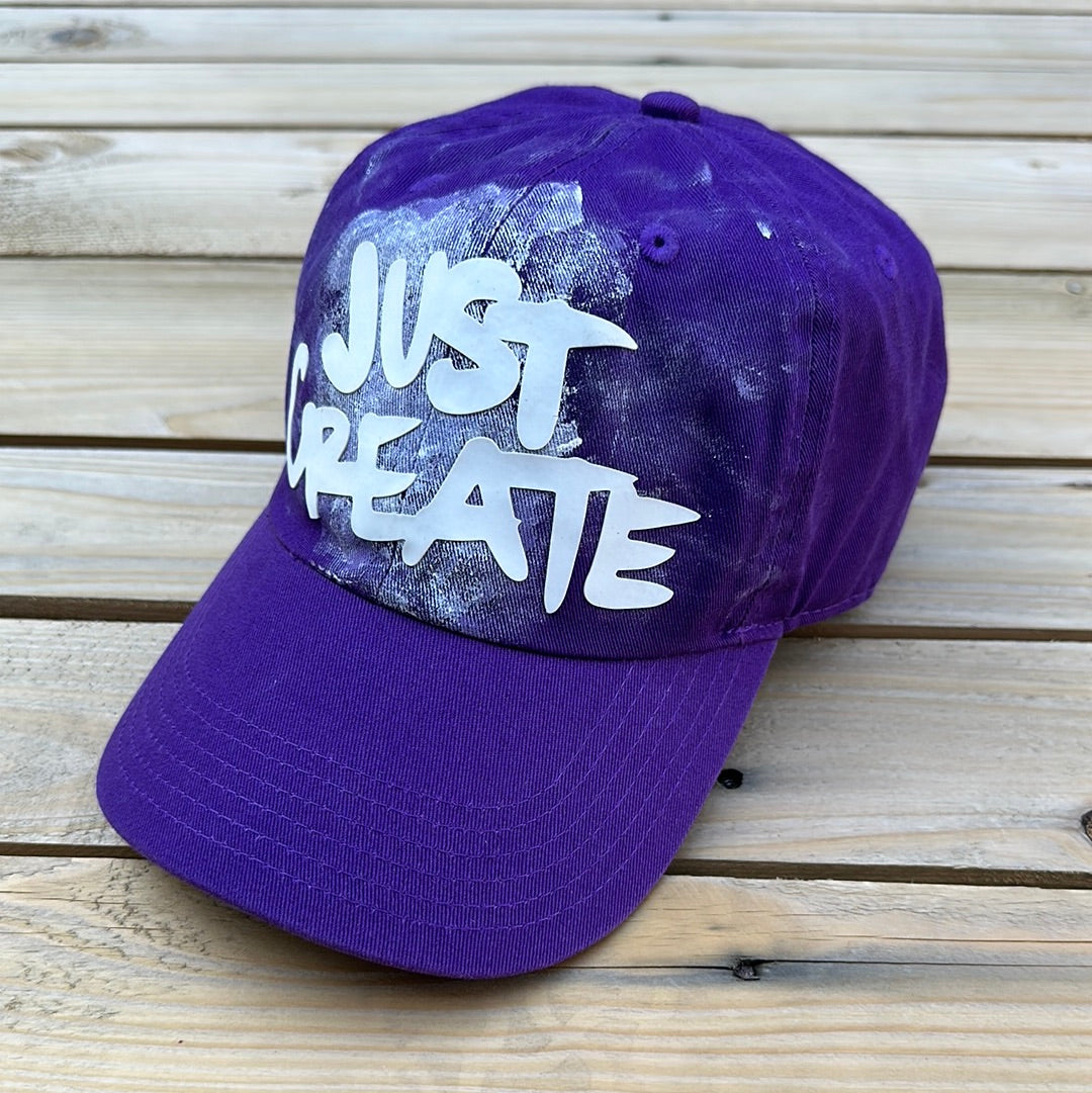 Purple Just Create Dad Hat