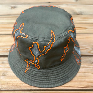 Gray x Orange Bucket Hat