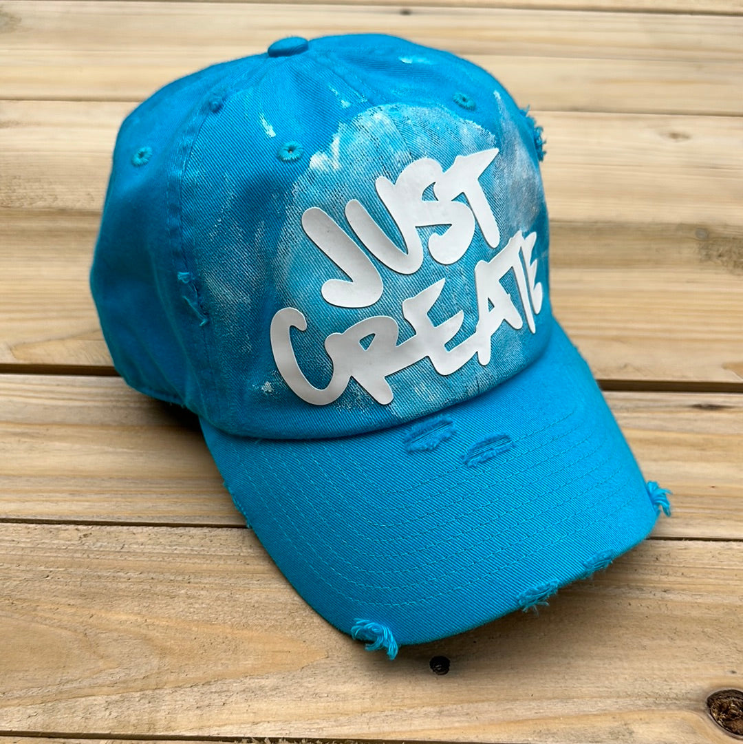 Just Create Distressed Dad Hat