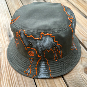 Gray x Orange Bucket Hat