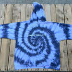 Load image into Gallery viewer, There are no rules for being yourself Black Tie Dye Hoodie - XL
