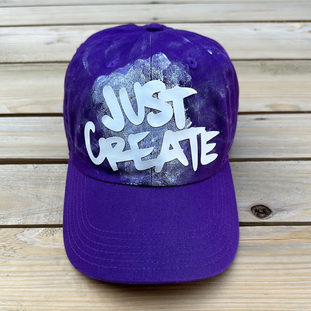 Purple Just Create Dad Hat