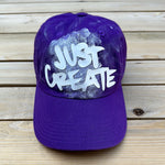 Load image into Gallery viewer, Purple Just Create Dad Hat
