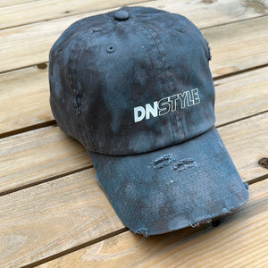 “Raw Denim” Look Distressed Dad Hat